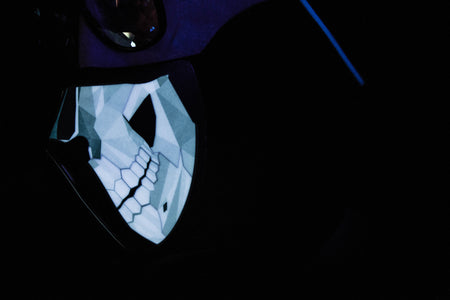 Skull LED Light up Panel Mask