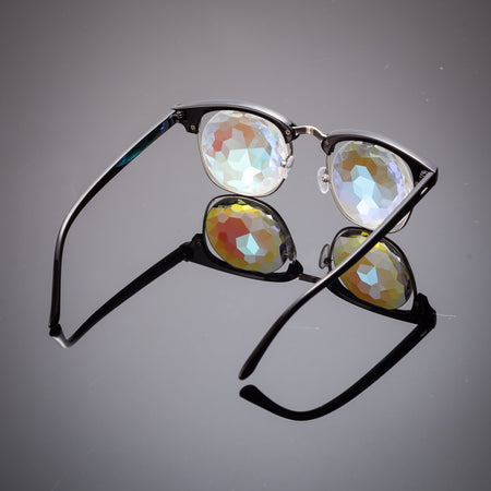 Intense Diamond Kaleidoscope Effect rainbow crystal lens Sunglasses Women Men Party Festival  Glasses at SuperFried's Festival Accessories and Sunglasses Online store