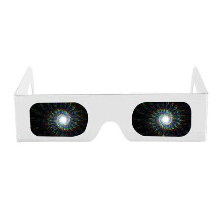 Spiral Paper Diffraction Glasses
