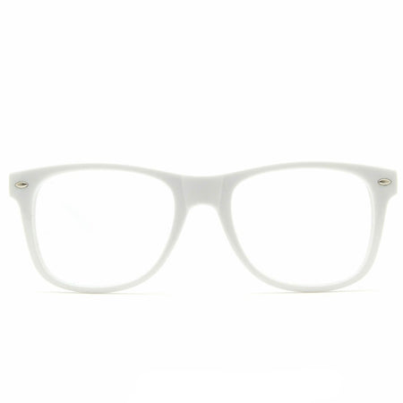 Single Lens - White Clear Firework Wayfarer Diffraction Glasses