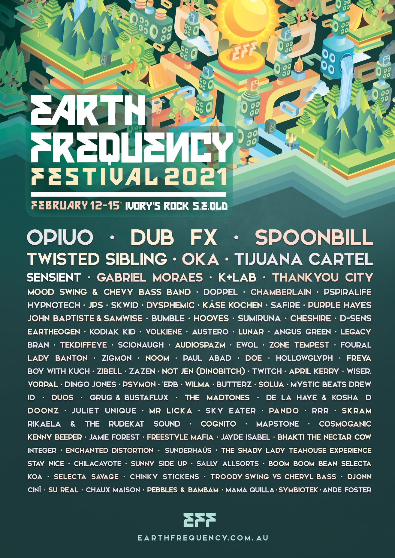 Earth Frequency festival PRESENTS HIGHER GROUND STAGE of 2021!