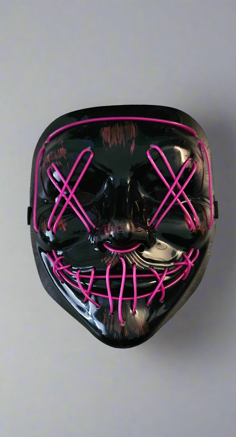 Neon Stitches Purge Mask - Neon Pink