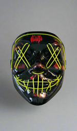 Neon Stitches Purge Mask - Neon Yellow