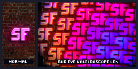 Blue Marble Bug Eye Kaleidoscope Glasses - SuperFried