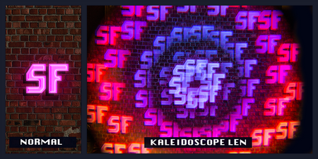 Black Kaleidoscope Glasses - SuperFried