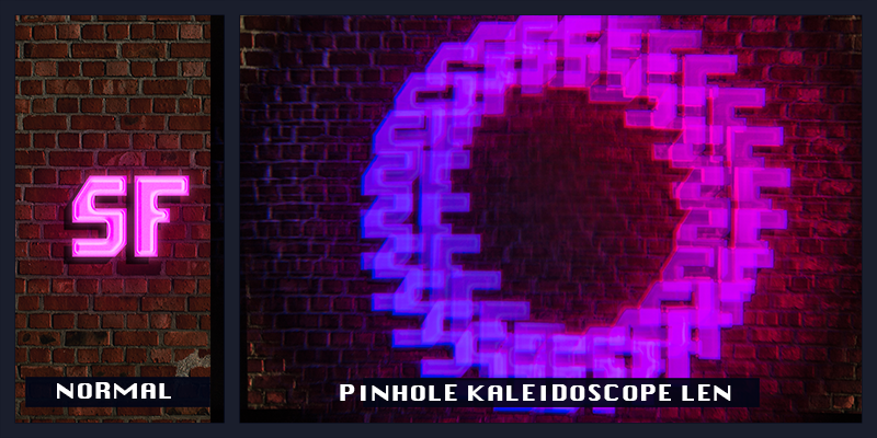 Black Pinhole Kaleidoscope Glasses - SuperFried