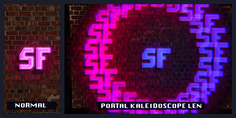 Black Portal Kaleidoscope Glasses - SuperFried