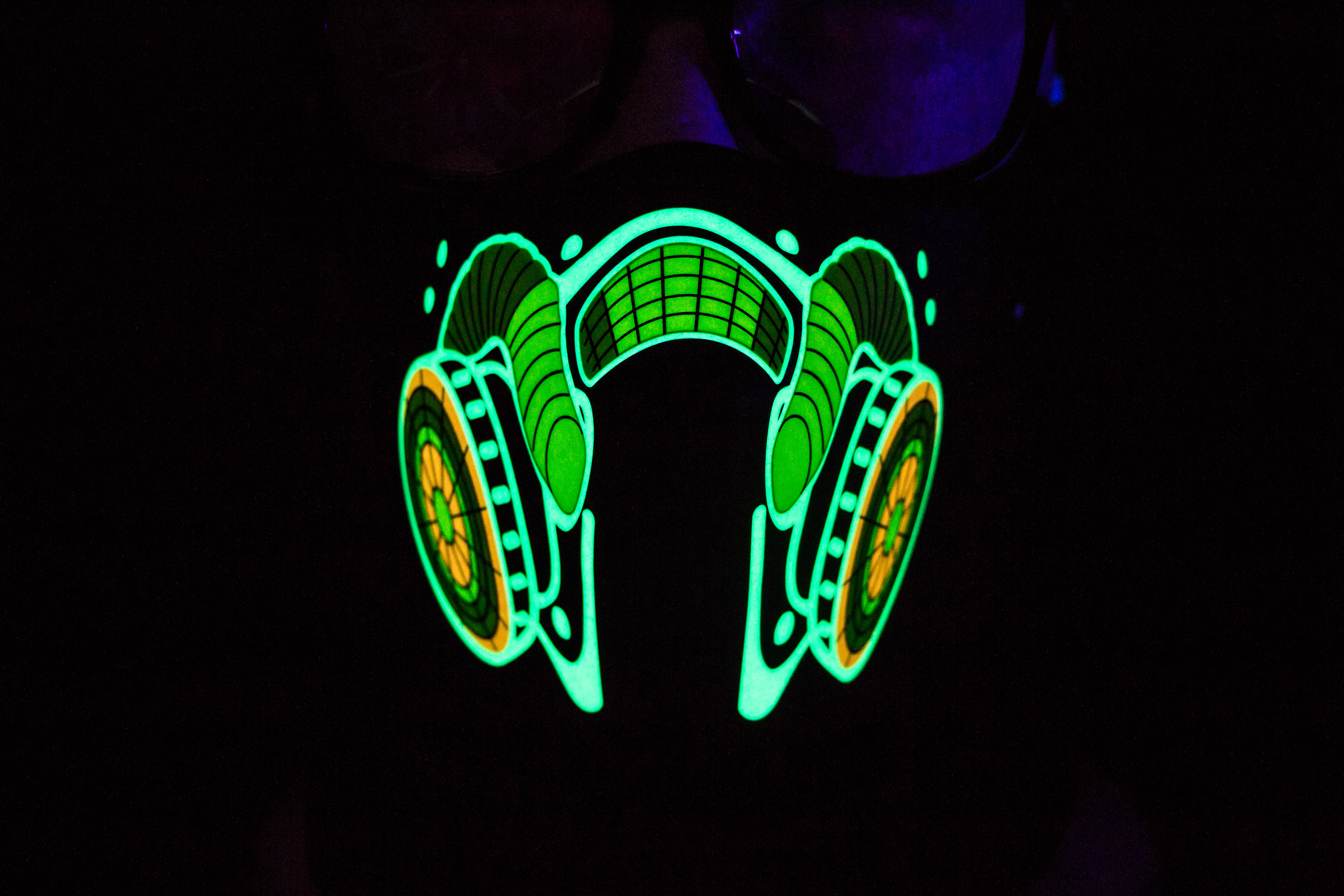 Electro Gas LED Light up Panel Mask - SuperFried