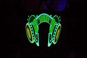 Electro Gas LED Light up Panel Mask - SuperFried