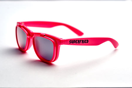 Pink Firework Flip Up Diffraction Glasses - SuperFried