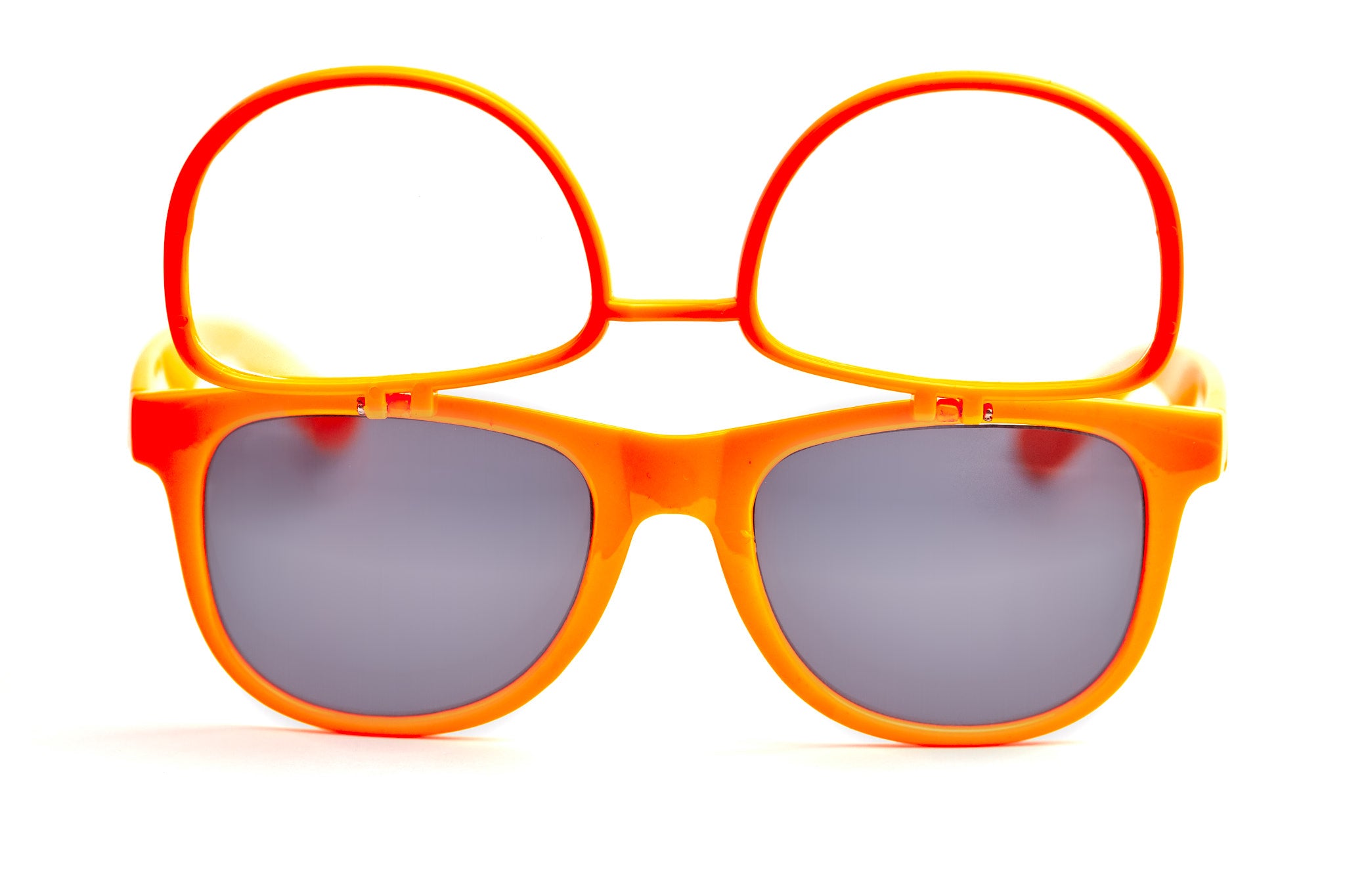 Orange Firework Flip Up Diffraction Glasses - SuperFried
