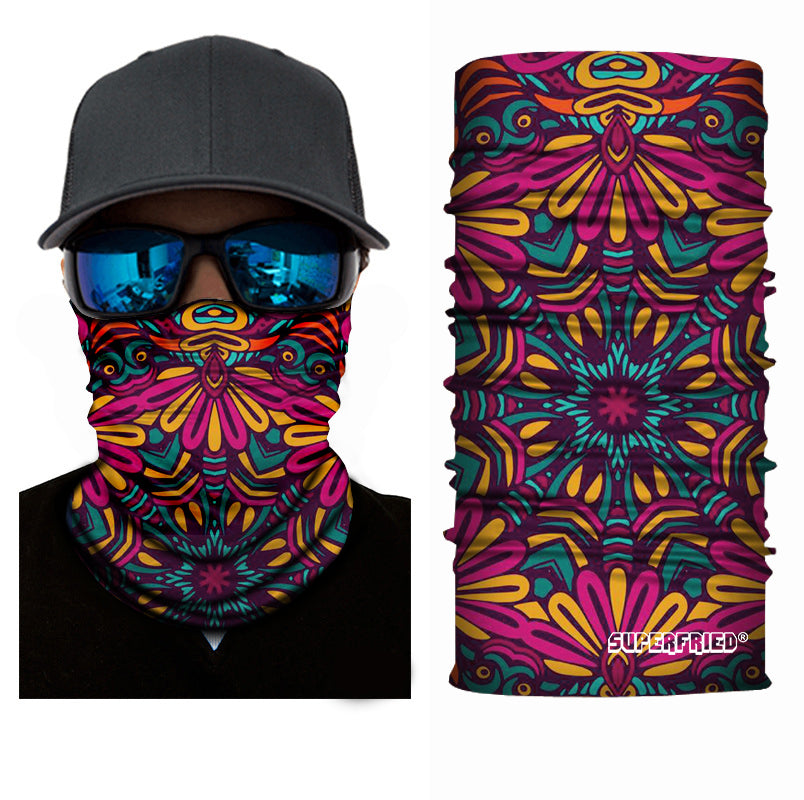 Mandala Rave Seamless Mask Bandana