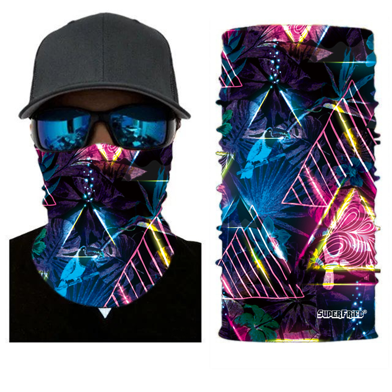 Neon Prism Seamless Mask Bandana
