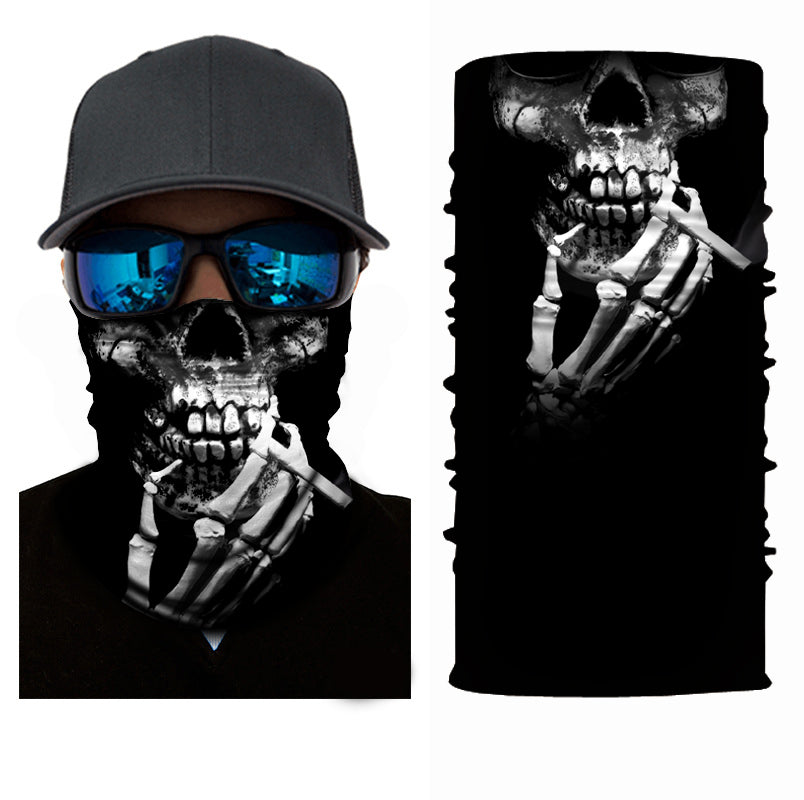 Smoking Grim Seamless Mask Bandana