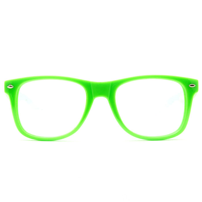 Glow Green Clear Firework Diffraction Glasses - SuperFried