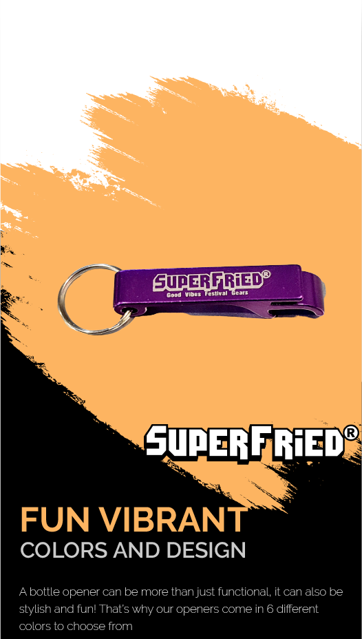 Stylish Keyring Bottle Open with Different Colors to choose from SuperFried Store