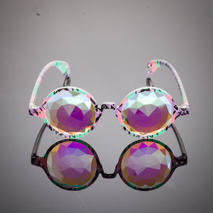 Intense Diamond Kaleidoscope Effect rainbow crystal lens Sunglasses Women Men Party Festival  Glasses at SuperFried's Festival Accessories and Sunglasses Online store