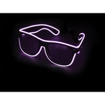 Purple Light Up El Wire Sunglasses - SuperFried