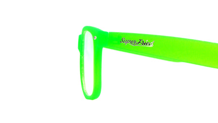 Glow Green Clear Firework Diffraction Glasses - SuperFried