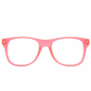 Glow Pink Clear Firework Diffraction Glasses - SuperFried