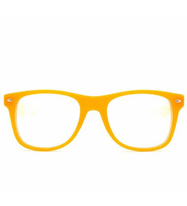 Orange Clear Firework Diffraction Glasses - SuperFried