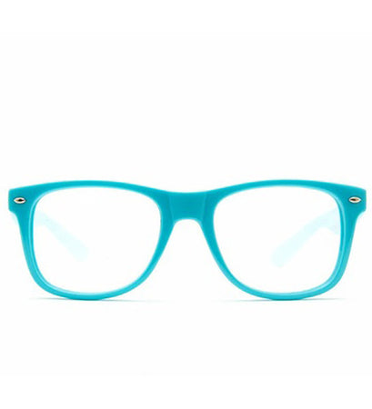 Blue Clear Spiral Diffraction Glasses - SuperFried