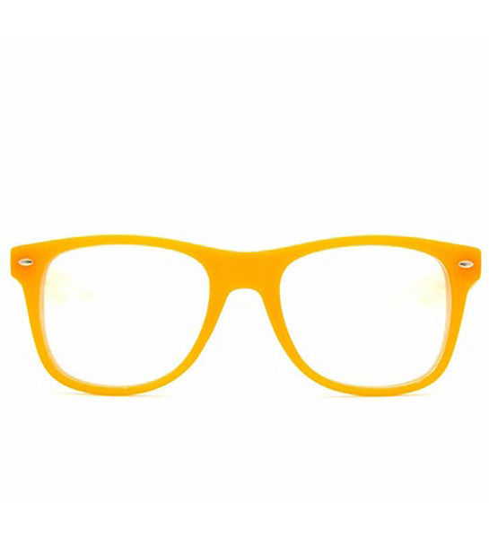 Orange Clear Spiral Diffraction Glasses - SuperFried