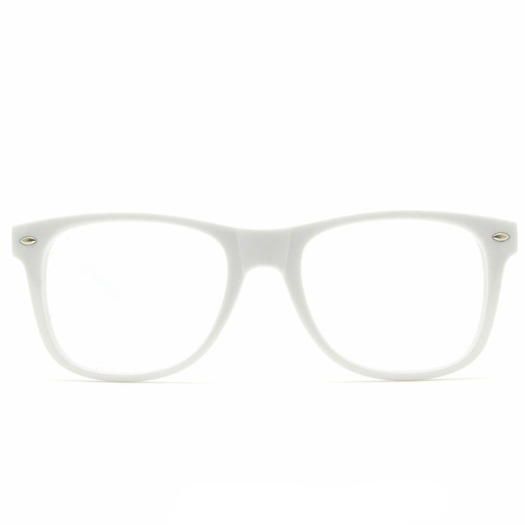 Single Lens - White Clear Firework Wayfarer Diffraction Glasses